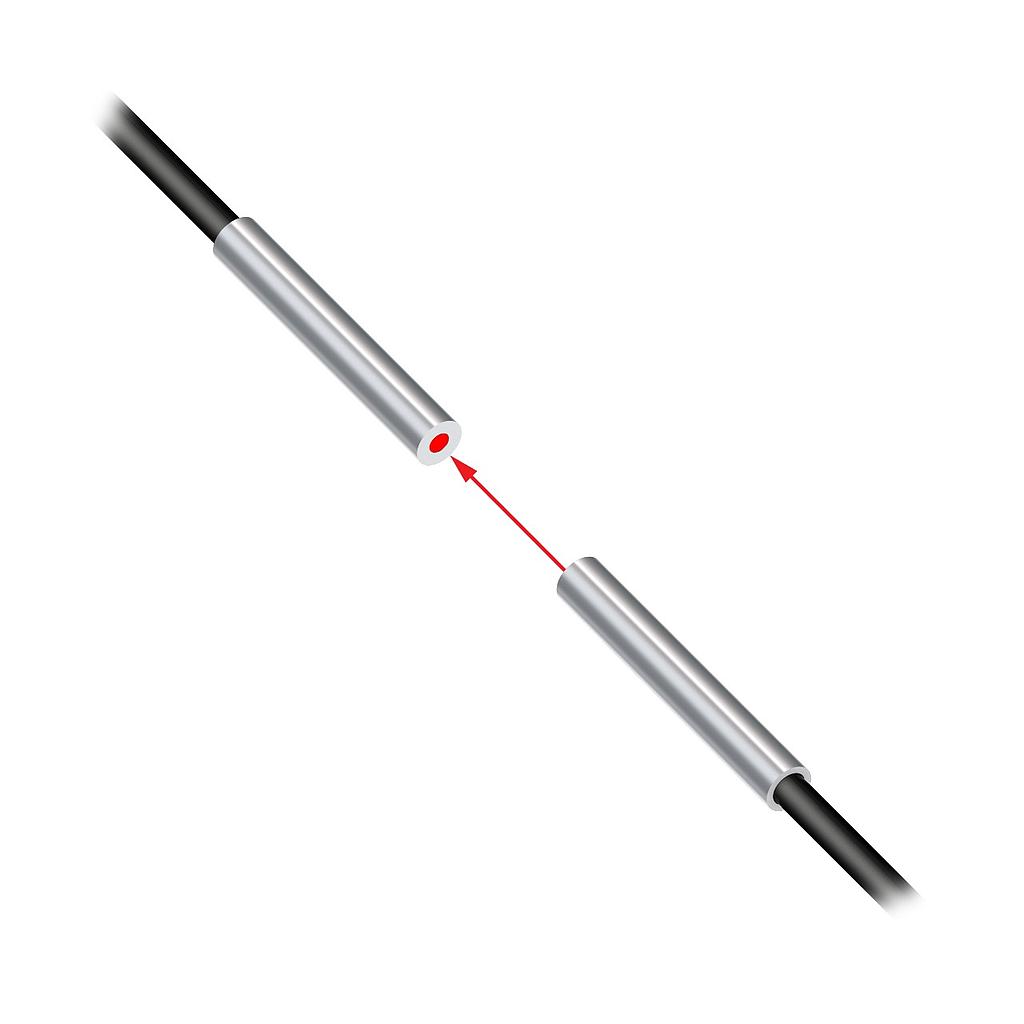 Banner Plastic Fiber, Opposed Mode; Core Dia.: 4 x 0.25 mm; Fiber Length 2 m; 1.5 mm dia. Stainless Ferrule; Free cut (PIFM1X46U)