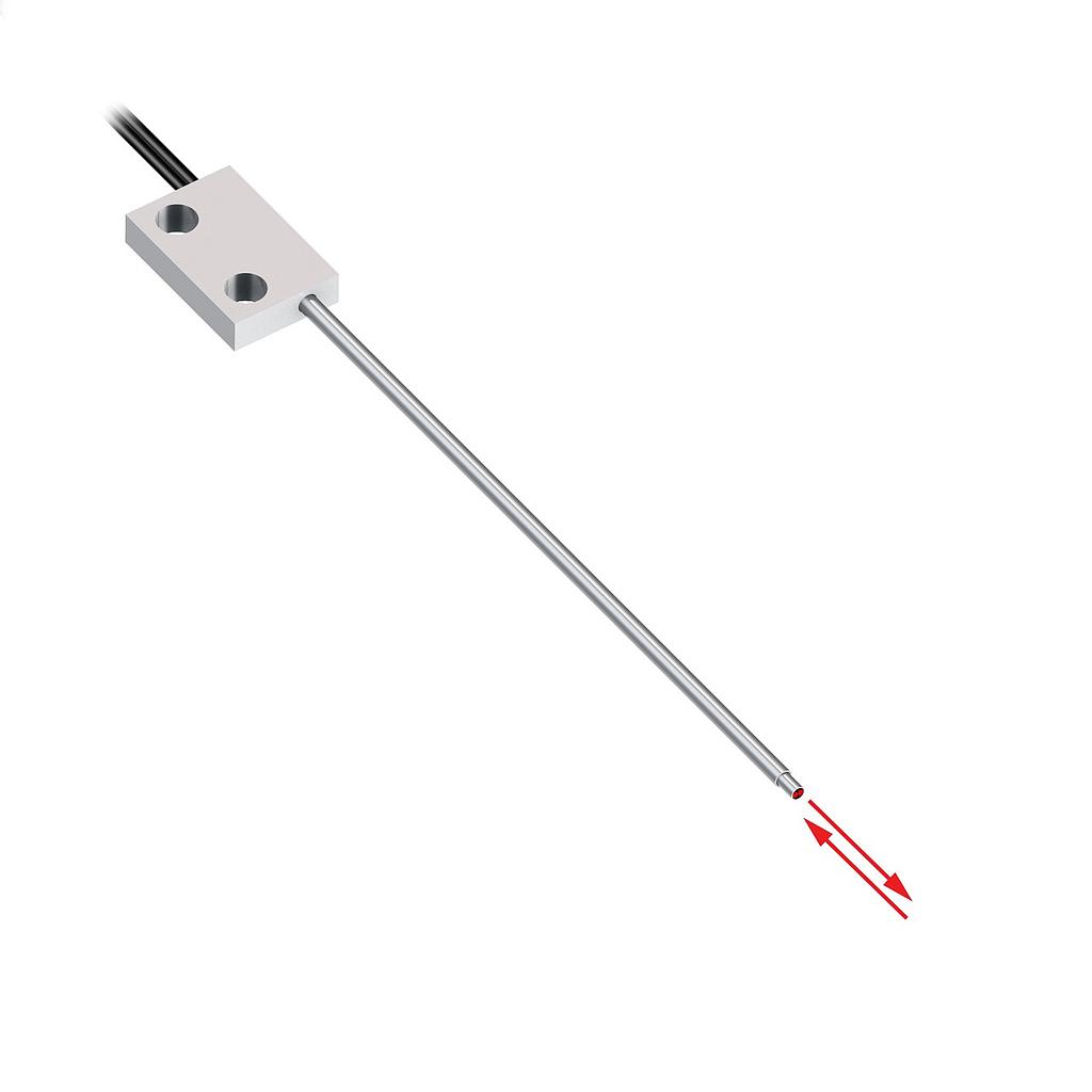 Banner Plastic Fiber, Diffuse Reflective; Core Dia.: 0.5 mm; Fiber Length 2 m; Probe, Ferrule; Free cut (PBPF26UMB)
