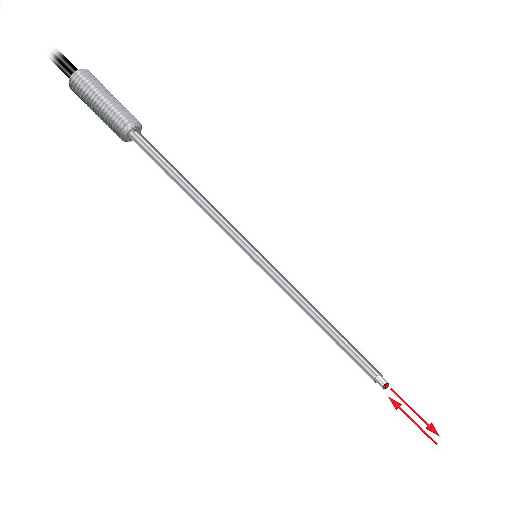 Banner Plastic Fiber, Diffuse Reflective; Core Dia.: 0.5 mm; Fiber Length 2 m; Probe, Ferrule; Free cut (PBPF26U)