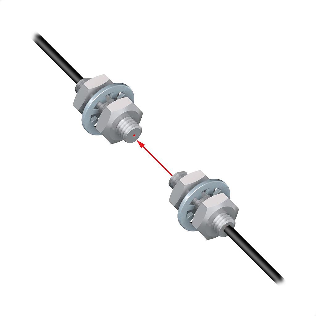 Banner Plastic Fiber, Opposed Mode; Core Dia.: 0.25 mm; Fiber Length 2 m; Thread; Free cut (PIT16U)