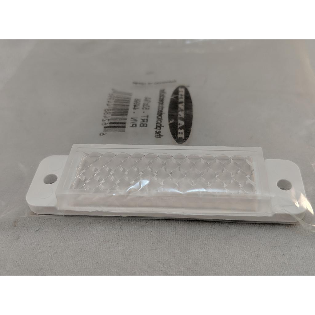 Banner Retroreflective Target: Rectangular 53 x 19 mm; Reflectivity Factor: 1.4; Max. Temp.= 50 degrees C; Plastic - two screw holes for Mounting (BRT-53X19A)