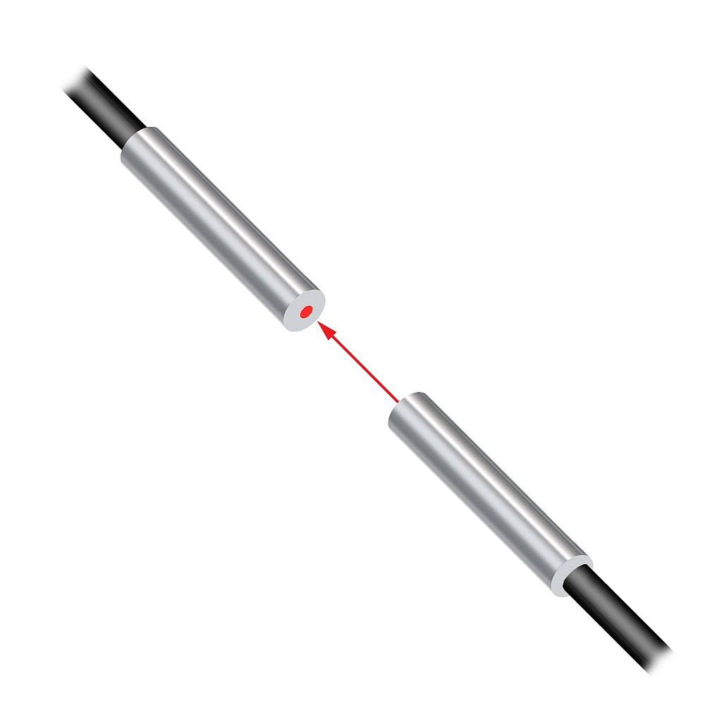 Banner Plastic Fiber, Opposed Mode; Core Dia.: 1 mm; Fiber Length 2 m; Ferrule; DuraBend, Free cut (PIF46UHF)