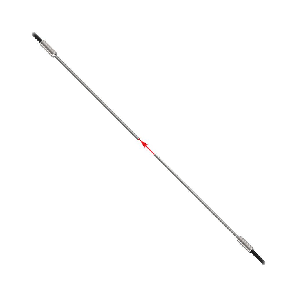 Banner Plastic Fiber, Opposed Mode; Core Dia.: 1 mm; Fiber Length 2 m; Probe; DuraBend, Free cut (PIP46UHF)