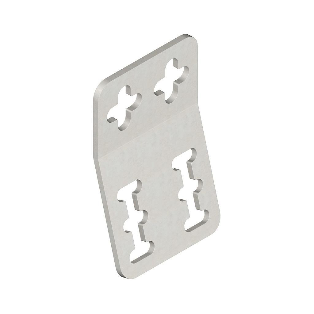 Banner Bracket: 15 Degree Offset; 12-gauge Stainless Steel 15 degree offset Bracket; Used with R55 Color Mark Sensors (SMB55A)