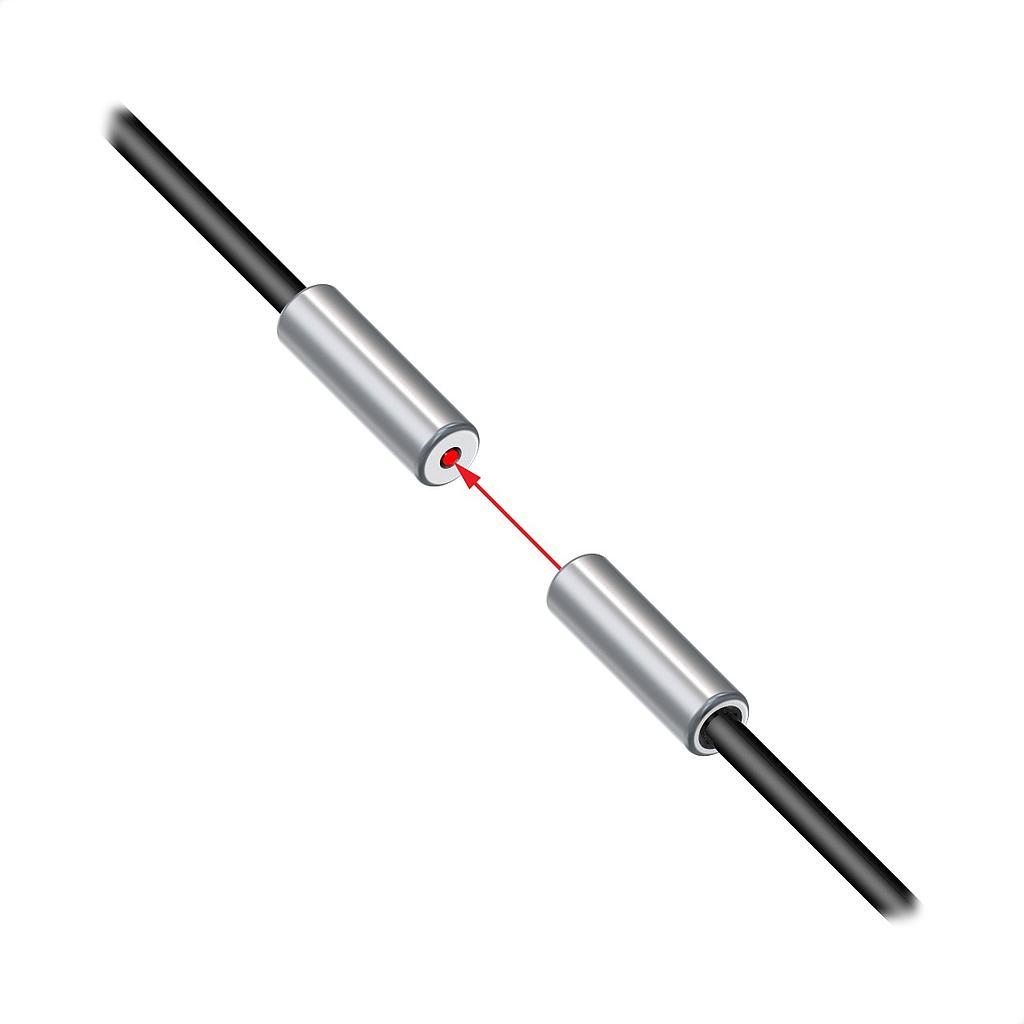 Banner Plastic Fiber, Opposed Mode; Core Dia.: 1.5 mm; Fiber Length 2 m; Ferrule; Free cut (PIF66UMVFA)