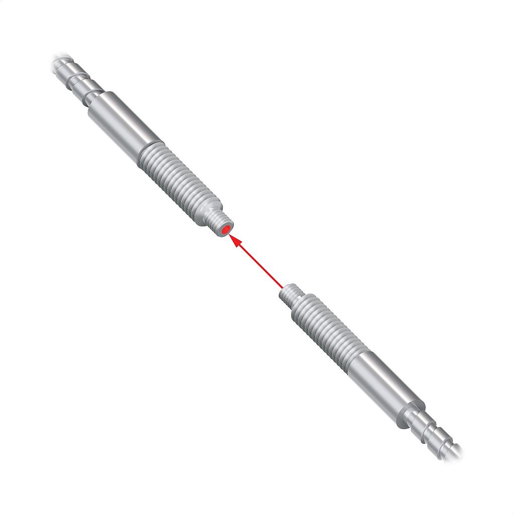 Banner Glass Fiber Opposed Mode0.91 m long; 1.27 mm dia. Bundle; Stainless Steel Sheath; M4 & M2.5 Thread; Vacuum Feed Through Compatible (IMT.753SMVF)