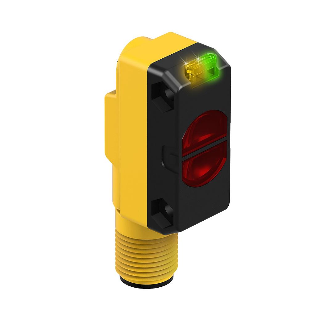 Banner WORLD-BEAM QS18 Series: Diffuse (Flush Front); Range: 450 mm; Input: 10-30 V dc; Output: Complementary Solid-State NPN; M12 Integral QD (QS18VN6DBQ8)
