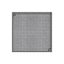 Banner Retroreflective Target: Square 100 x 100 mm; Reflectivity Factor: 3.0; Max Temp = 50 degree C; Plastic - Screw Hole for Mounting (BRT-92X92CB)