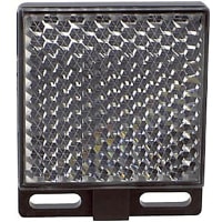 Banner Retroreflective Target: Square 51 x 51 mm; Microprism - Reflectivity Factor: 1.5; Max Temp = 60 degree C; Plastic - Mounting Screw Hole, 61 x 51 mm housing (BRT-51X51BM)