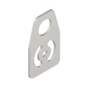 Banner Bracket: Flat SMBAMS Series with 18 mm; hole for Mounting Sensors; Articulation Slots for 90-plus Degree Rotation; 12-ga. (2.6 mm) Cold-rolled Steel (SMBAMS18P)