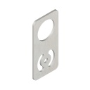 Banner Bracket: 30 mm Flat Bracket; Material: 12-Gauge Cold-rolled Steel; Curved Mounting Slot for Versatility/Orientation (SMBAMS30P)