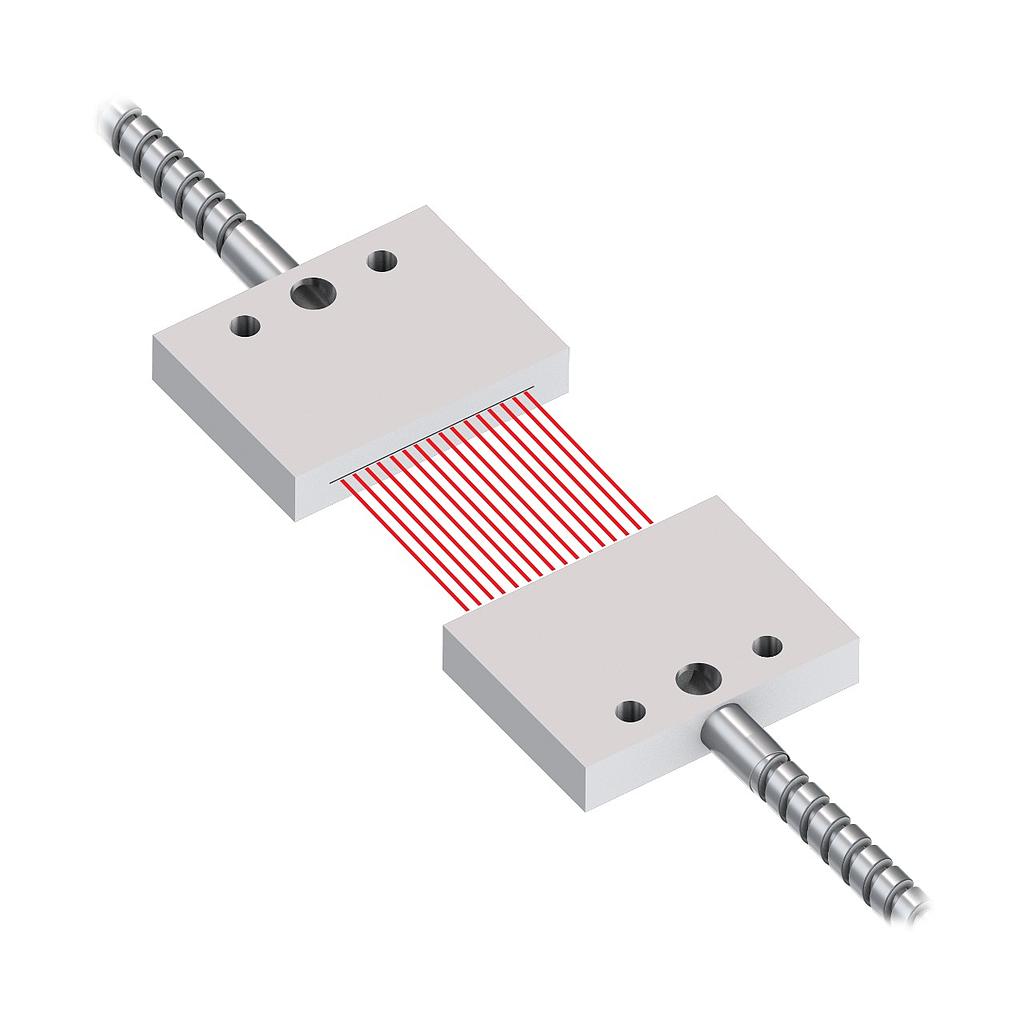 Banner Opposed Mode Individual Glass Fiber 36 long; 0.156 dia. Bundle; Stainless Steel Sheath; Rectangular sensing tip (IR2.53S)