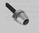 Bulkhead Connector 8-Pin Euro Female QD with 10ft Wires (PMEF-810D)