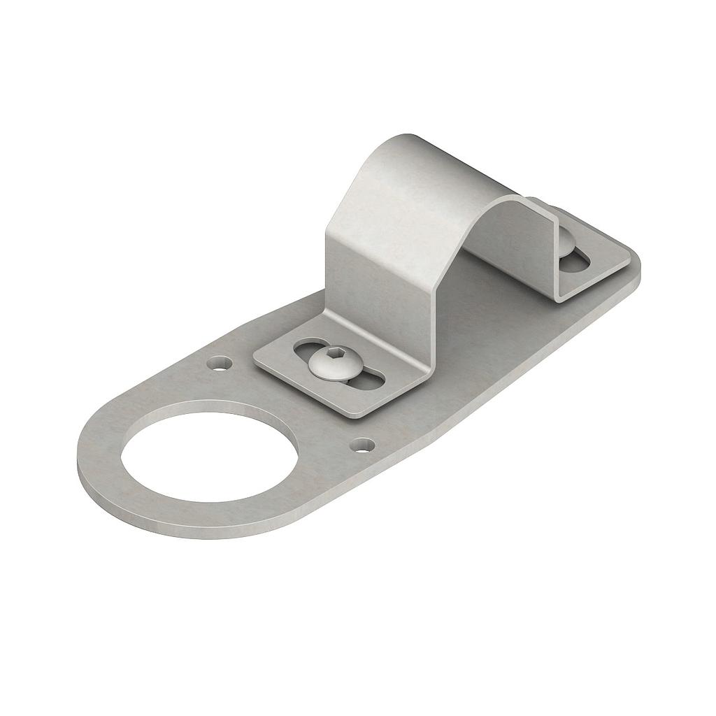 Banner Bracket: V-Clamp Flat with Fasteners for Mounting Sensor with 30 mm Threads to Pipe or Extrusions 32.6 mm (1.28 in) (SMB30FVK)