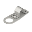  Bracket: V-Clamp Flat with Fasteners for Mounting Sensor with 30mm Threads to Pipe or Extrusions 32.6mm (1.28in), SMB30FVK