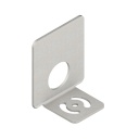 Banner Bracket: Right-Angle SMBAMS Series with 70 x 40 mm Space for label; 30 mm hole for Mounting Sensor; Articulation Slots for 90-plus Degree Rotation; 12-ga. (2.6 mm) Cold-rolled Steel (SMBAMS30RLJ)