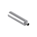 Banner M25U Series Ultrasonic Receiver; Range: 500 mm (Normal Speed); 250 mm (High Speed); Input: 10-30 V dc; Rating: IP69K; Output: Bipolar (1 NPN & 1 PNP); 5-pin M12 QD (M25URBQ8)