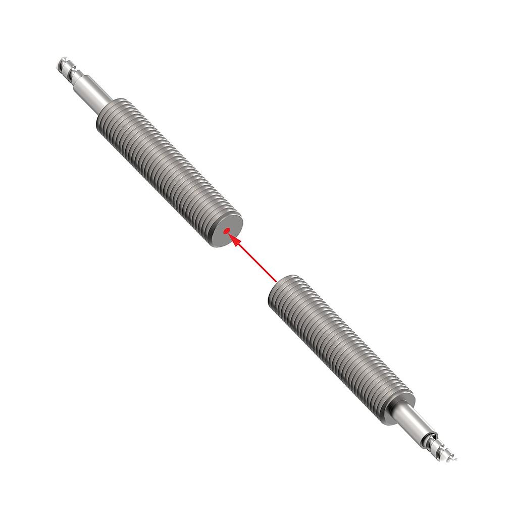 Banner Glass Fiber; Opposed Mode; 1.5 mm Bundle; 5/16x24 Threaded Tip; Stainless Sheathing 1.83 m Long; Terminated For Plastic Fiber Sensors; Max. Operating Temperature at Sensing tip 482 deg. C (IT16SMT5M900)