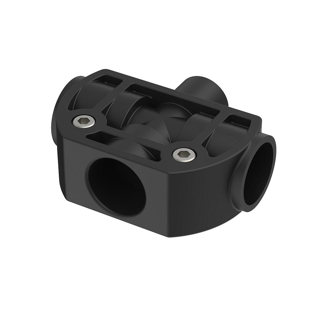 Banner SLC4, Accessory Bracket: End Mount; Includes 4 Brackets and Hardware; Rotation: Fixed; Glass-Filled Polycarbonate (SLC4A-MBK-11)