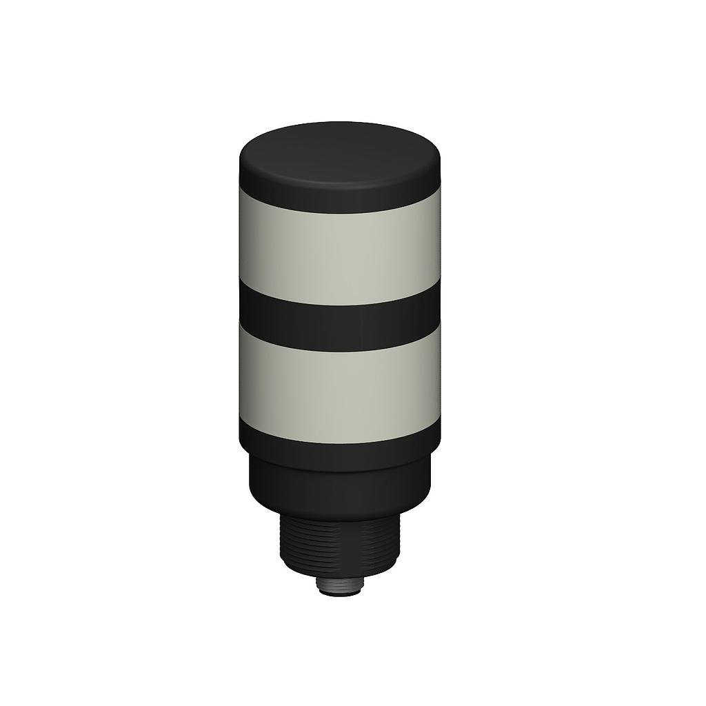 Banner TL50 Pro Tower Light with IO-Link, Standard Black Housing: 2-Segment; Voltage: 18-30 V dc; Environmental Rating: IP67; Colors: Multicolor; 4-pin M12 Integral QD (TL502KQ)