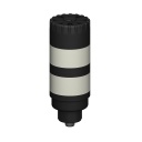 Banner TL50 Pro Tower Light with IO-Link Audible, Standard Black Housing: 2 Lighted Segments; Voltage: 18-30 V dc; Environmental Rating: IP50; Colors: Multicolor; 4-pin M12 Integral QD (TL502AKQ)