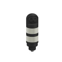 Banner TL50 Pro Tower Light with IO-Link Sealed Loud Audible, Standard Black Housing: 2 Lighted Segments; Voltage: 18-30 V dc; Environmental Rating: IP67; Colors: Multicolor; 4-pin M12 Integral QD (TL502ALSKQ)