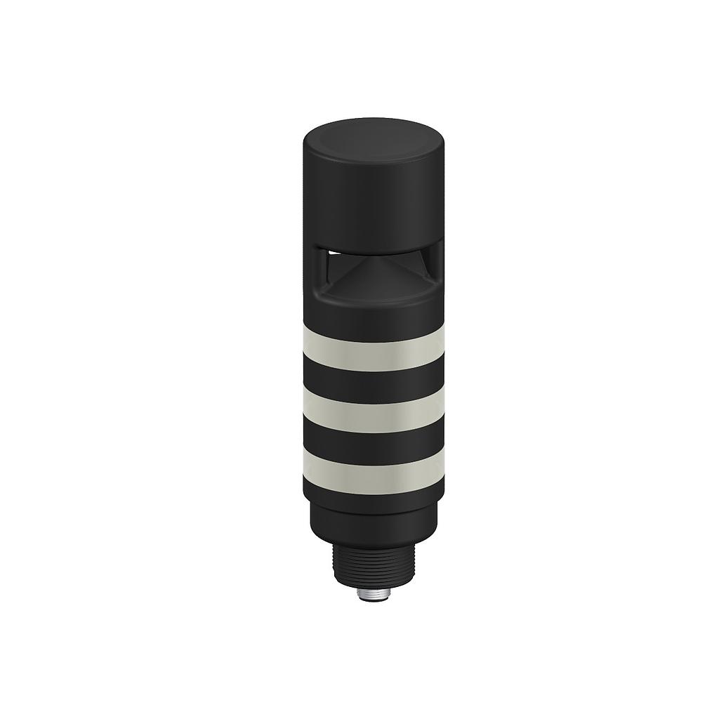 TL50 Pro Tower Light with IO-Link Sealed Omni-directional Audible with Volume Adjust, Compact Black Housing: 3-Segment (TL50C3AOSIKQ)