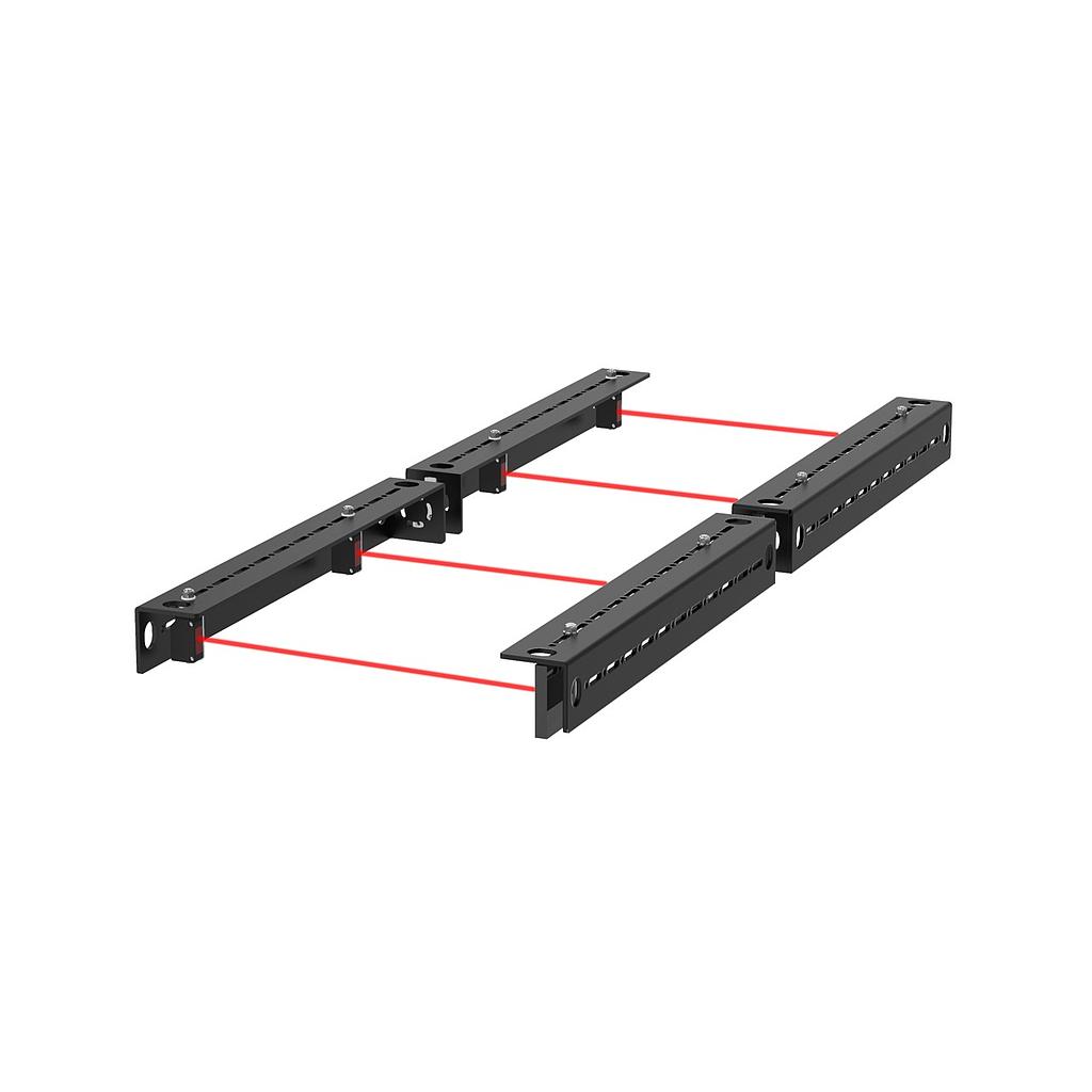 Banner Safety Grid System and LS Light Curtain, Accessory; Mute Arm Kit: T Configuration; Includes: Two Sensor Arms with Two Q20PLPQ5 Sensors installed on each arm; Two Reflector Arms with Two Reflectors Installed on Each Arm, and Mounting Hardware (SGSA-MT-LPQ20)