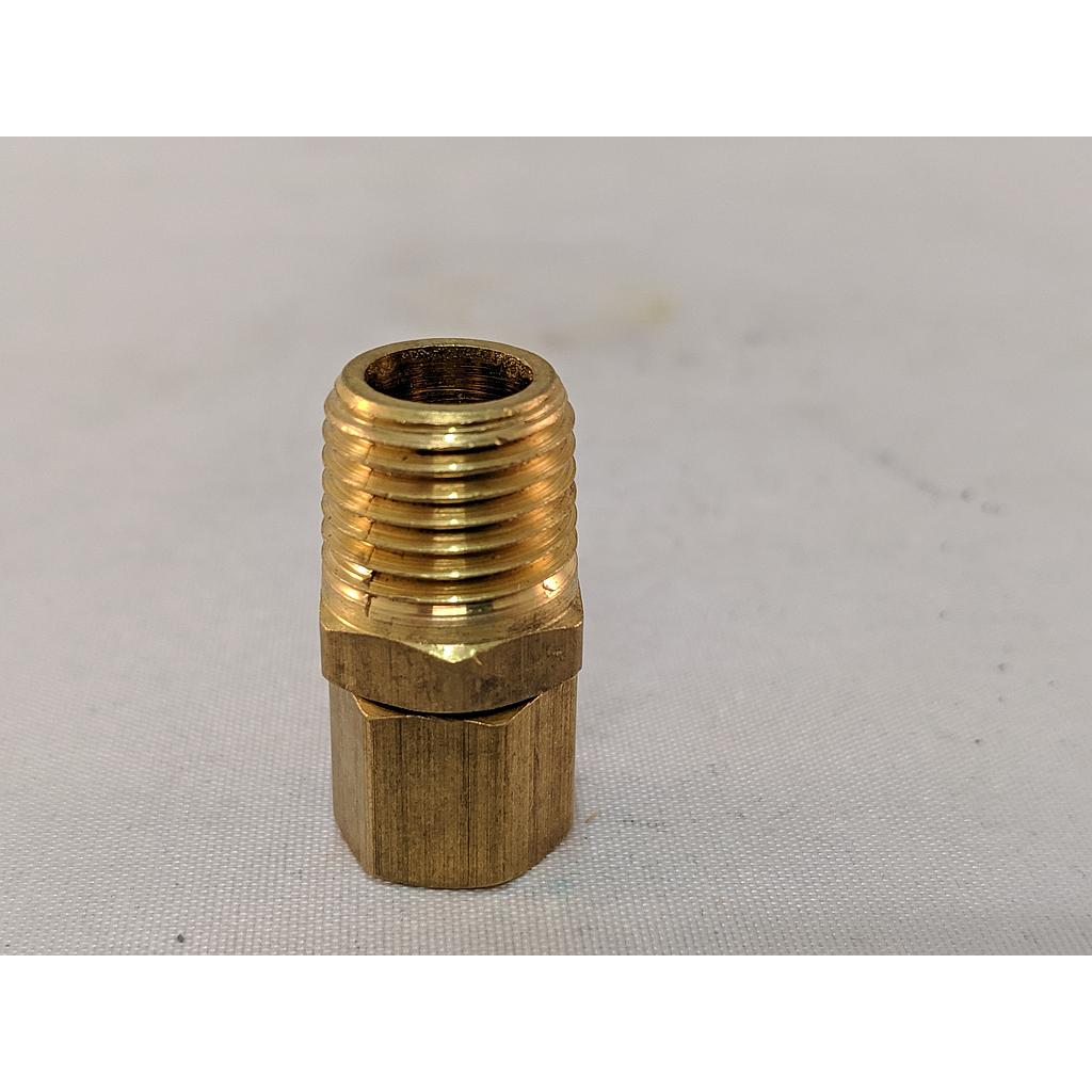 T/C COMPRESSION FITTING, 1/2" X 1/4"NPT, BRASS COMPRESSION