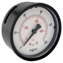 100 Series Pressure Gauge, 0 psi to 100 psi, Black Front Flange - ABS Case