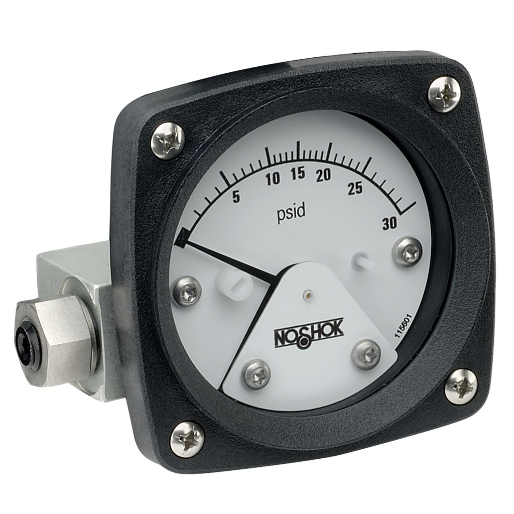 1100 Series Differential Gauge, 0 inH2O to 50 inH2O