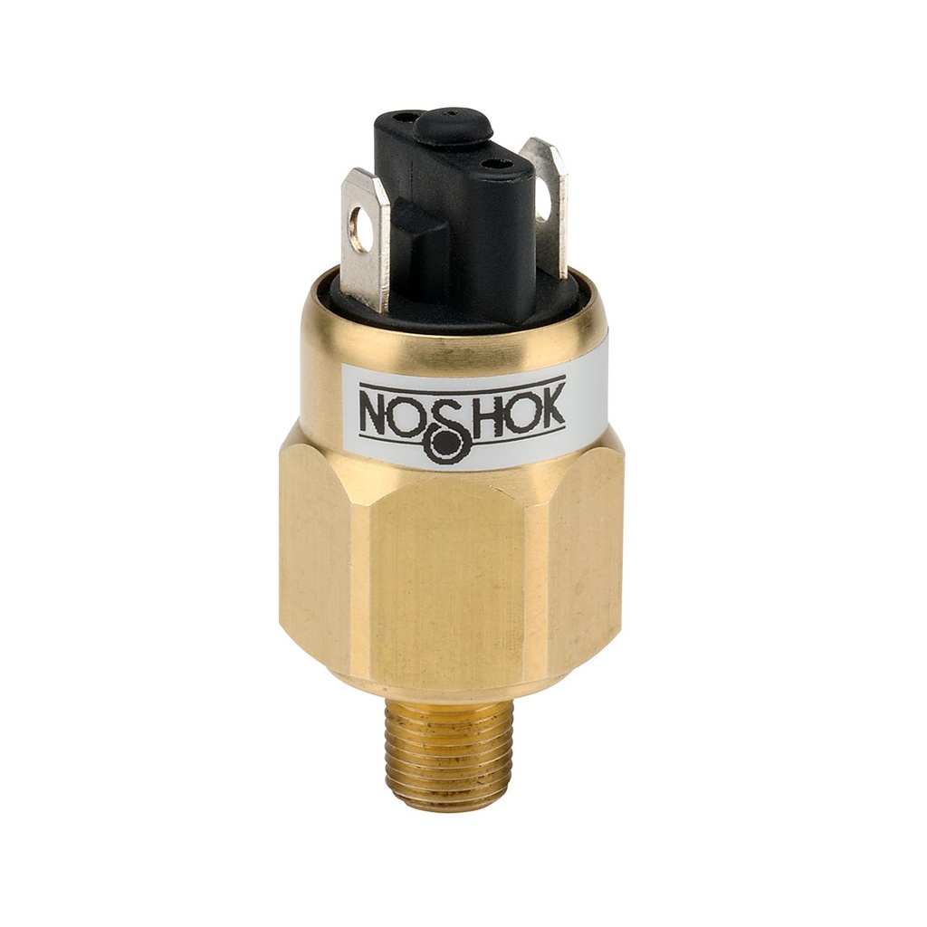 100 Series Mechanical Compact Low Pressure Switch, 50 to 150 psig, 1/8&quot; NPT-Male, SPST, N.O., Spade Terminals (1/4 x 1/32)