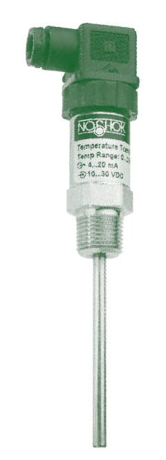 Temperature Transmitter 0/250°F,1 Vdc to 5 Vdc, 3-wire,1/2" NPT Male,DIN EN 175301-803 Form A,2.5"Stem,6mm diameter