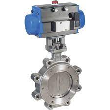 6" Butterfly Valve; SS; Pneumtic Accuator & Hand Wheel