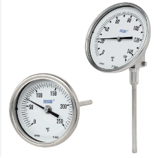Wika TG.53 Series Bimetal Thermometer, 0 to 250 °F