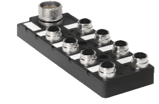 Turck 8-port Junction Box with Cable Home Run, M12 eurofast I/O Ports (8MB12Z-5P3-10/S101)