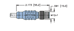 Turck DeviceNet™ Cordset, Connection Cordset (RSC 572-1M)