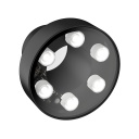 Banner VE Series Sealed IP67 Ring Light; Visible White LED; 24 V dc; Polycarbonate Window; 3-pin M8 QD; Connects to VE Smart Camera; 75 mm Length (LEDWRV75PM)