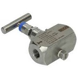 Wika IV10 Series IV10 Series Needle Valve, 316/316L SS, 1/2" NPTF to 1/2" NPTF, 6000 psi