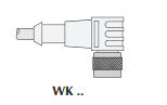 Turck Actuator and Sensor Cordset, Connection Cordset (WK 4.43T-2-P7X2)
