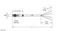 Turck Actuator and Sensor Cordset, Connection Cable (PSG 4M-1/S760)