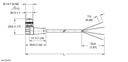 Turck Actuator and Sensor Cordset, Connection Cable (EKWB-A4.400-GC2K-20)