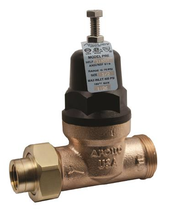 Apollo Pressure Reducing Valve, 1.5" NPT, Bronze Body, 15-75 PSI Output