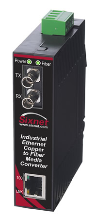 SL Series, 2-Port, Sixnet SL-2ES Media Converter, ST 60km