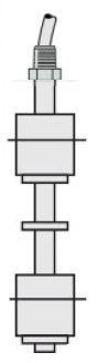 LS-300 Series Level Switch, 1/8" NPT, Polysulfone Stem and Floats LS-300-21-2-PSU-100-GR2-2-T