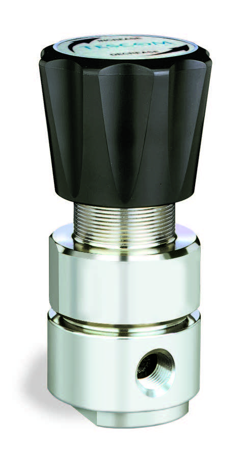 Pressure Reducing Regulator, 316L SS Body, 400 PSI Inlet Cv = 0.15, 0-50 PSI Outlet, 1/4"NPT, 3500 PSI Inlet
