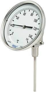 Wika TG53.5"/S, DS, -40/160 °F , L1=4" Process Connection 1/2" NPT, Flat Instrument Glass, Ingress Protection: IP 66/NEMA 4X