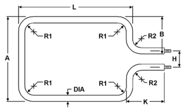 Watlow Watrod Heater, Custom Config watrod 120V, 30watt