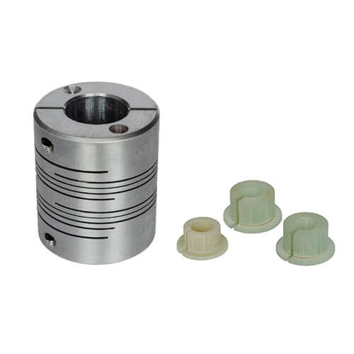 Dynapar FCPL Series Flexible Coupling, Primary Bore: 3/8", Secondary Bore: 3/8, 1/2"