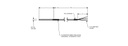 Pyromation RTD Spring-Loaded Assembly, Single 3-Wire, 3/16" OD, 3" Sheath, 24" FPM Leads (2" Split, 1/4" Stripped) w/Heat Shrink